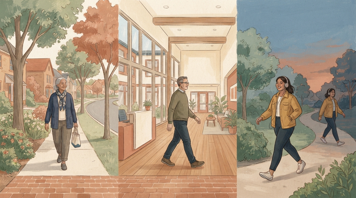 Daily Walking and Healthy Aging